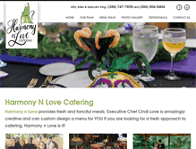 Tablet Screenshot of harmonynlove.com